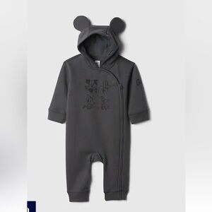 Gray baby gap Hooded Baby Onesie with Ears